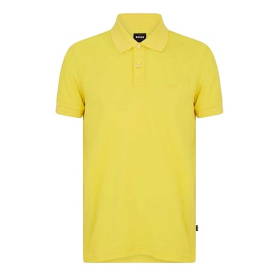 Boss Heren Firenze Katoenen Poloshirt (Helder geel)