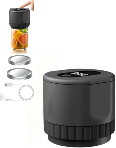 Vacuümsealerset - Sealer - Vacuum Sealer - Pottensealer met deksel - USB-oplaadbaar - Opener - Voor voedselbewaring en fermentatie