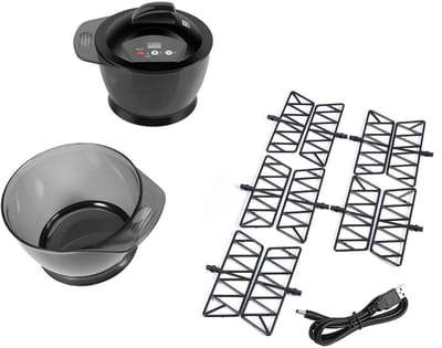 Dailygoods - Elektrische Kappers Mengkom - USB Oplaadbare Mixer - LCD Tijdweergave - Haarcrème Mengkom - Kapsalon Gereedschap - DIY Haarkleur