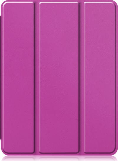Hoesje - Geschikt voor Apple iPad Pro (2022) - 11 inch - 4e generatie - Dun & Stevig - Trifold Bookcase - Hard Cover Case - Met Uitsparing Geschikt voor Apple Pencil - Hardcover Book - Tablet Hoes - Paars