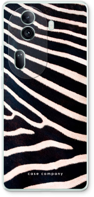 Case Company® - Hoesje geschikt voor Oppo Reno 11 Pro hoesje - Zebra - Soft Cover Telefoonhoesje - Bescherming aan alle Kanten en Schermrand