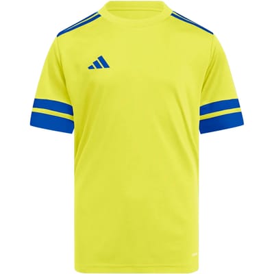 Adidas Squadra 25 T-shirt Met Korte Mouwen Geel 11-12 Years Kinderen