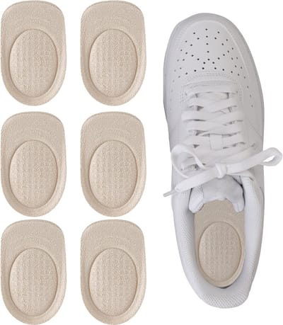 U Fit One Inlegzolen - Hielbeschermers - Steunzolen - Siliconen Zooltjes - 6 Stuks - Beige - Maat S