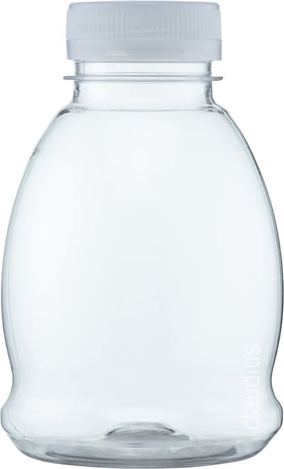 Lege Plastic Fles 250 ml PET transparant - met witte dop - set van 10 stuks - Navulbaar - Leeg