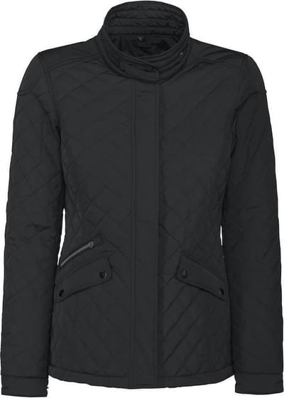 Harvest Huntingview Quilted Jas Dames 2121030 Zwart - Maat XXL