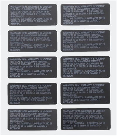 Dailygoody - Garantie zegel stickers - Anti-sabotage label - 33x15mm - Zwart - Voor PS3 - 10 stuks