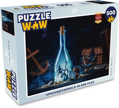 Puzzel Sprookjeswereld in een fles - Legpuzzel - Puzzel 500 stukjes