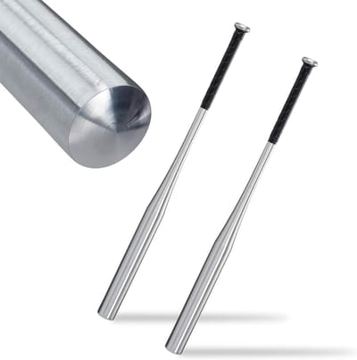 Aluminium honkbalknuppel 34 inch/ 86 cm - Antislip handvat - Softbal - Lichte - Zilver