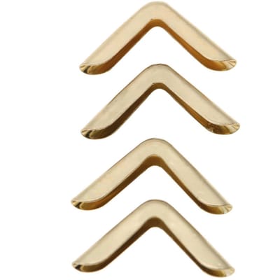 50 pièces Protecteurs d'angle de livre pour Scrapbooking Album photo vintage Journal Aurichalceux beige