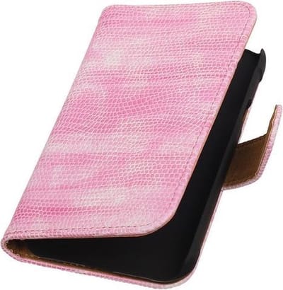 Samsung Galaxy Xcover 3 Bookstyle Wallet Hoesje Mini Slang Roze - Cover Case Hoes