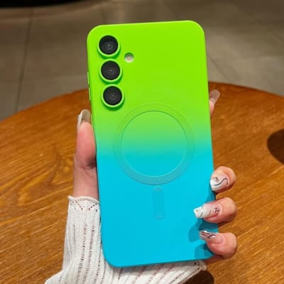 Zachte case met kleurverloop voor Samsung Galaxy S26 S25 Ultra A55 A56 A36 A35 S24 S23 S22 S21 Plus FE Note20 Voor Magsafe Magnetische Cover Galaxy S25+