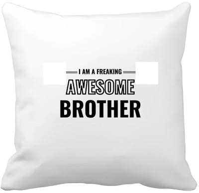 Akyol - i am a freaking awesome brother Kussen hoes - Broer - de meest geweldigste broer - verjaardagscadeau - verjaardag - cadeau - cadeautje voor broer - broer artikelen - kado - geschenk - gift - 40 bij 40 cm
