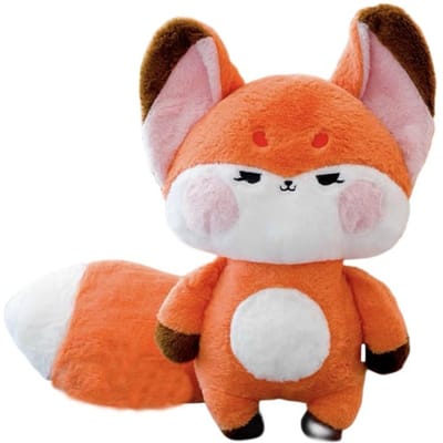 Super Grote Staart Vos Knuffel Speelgoed Gevuld Sprookjes Vos Sierkussen Rood Witte Vos Slaapkussen Knuffelkussen Voor Meisje Verjaardag mini keychain