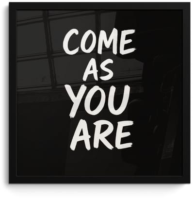Poster in lijst - Fotolijst 40x40 cm - Posters - Quote - Zwart - Simpel - Posterlijst zwart - Decoratie - Wanddecoratie woonkamer - Muurdecoratie slaapkamer