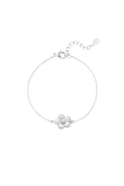 Bijoutheek Armband (Sieraad) Bloem 5 Blaadjes Zilver