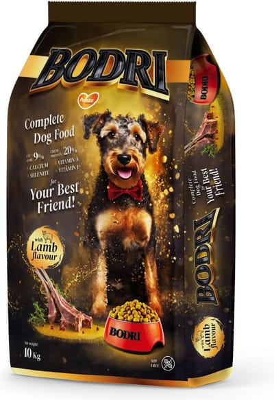 Bodri - Hondenvoeding - Hondenbrokken - Voor volwassen honden van alle rassen - Lamssmaak - 10kg