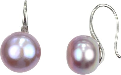 Zoetwater parel oorbellen Leis Rose - oorhangers - echte parels - roze - zilver - luxe sieraden zakje - parel oorbellen dames