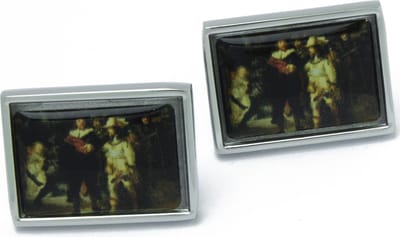 Manchetknopen - Rembrandt met de Nachtwacht
