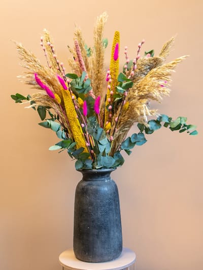 Droogboeket Liv – Pampas Pluimen – Landelijk Droogbloemen Boeket 80 cm