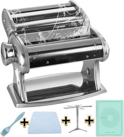 Livano Pastamaker - Pastamachine - Spaghetti - Lasagne - Keukenmachine - Inclusief Borstel - Snijmat - Uithangrek - Kneedmat
