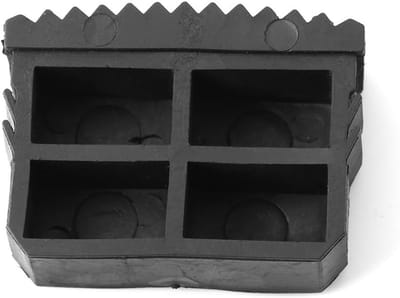 Rubberen Antislip Laddervoeten - 2 Stuks Vervangende Voeten voor Aluminium Ladder met Binnenmaat 60 x 23mm, Ideaal voor Veiligheid en Stabiliteit