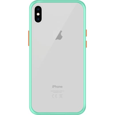 iPhone XS Max Back Cover - Lichtblauw/Transparant