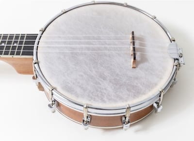 WK Massive Bruin Sapelehout Banjo 24 inch -Banjolele -Inclusief accessoires-Exclusive Sapelehout - Professionele studie-met tas