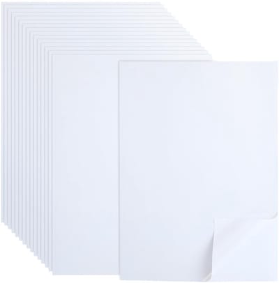 Dailygoods- Stickerpapier 50 Vellen - Afdrukbaar - Zelfklevend - Parelmoer - 29,8 x 21,1 cm - Geschikt voor Laser/Inkjetprinter - Etiketten