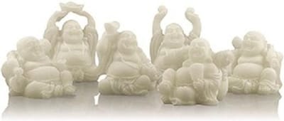 Boeddha Sneeuwkwarts Beeldjes ( Set van 6)