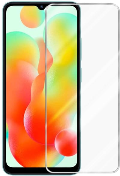 Cadorabo Screenprotector geschikt voor Xiaomi RedMi 11A / RedMi 12C / POCO C55 - Pantser film Beschermende film in KRISTALHELDER Geharde (Tempered) display beschermglas in 9H hardheid met 3D Touch