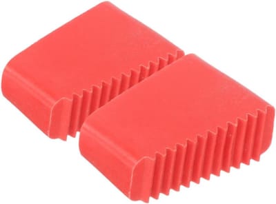 Laddervoet Beschermers - Ladder Stabilisator - Vloer Beschermen - Antislip Rubber - 5.5 x 3.8 x 2.5 cm - Rood