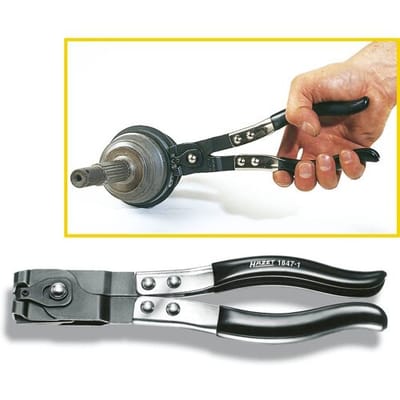 Hazet 1847-1 Klemtang voor asmanchetten 230 mm 1 stuk(s)