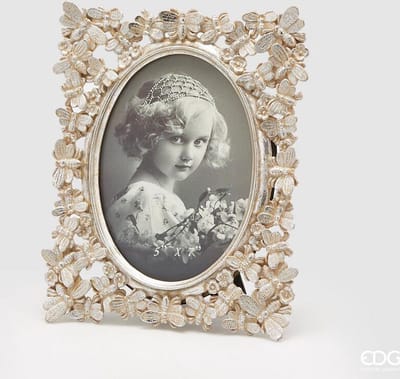 EDG - Enzo De Gasperi Fotokader Vlindermotief H24x20 Zilver