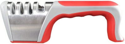 Bovista Elektrische Messenslijper - Messenslijper Elektrisch - Messenslijpmachine - Doortrekslijper - Slijpsteen - Knife Sharpener - Sharpening Stone - Electric Knife Sharpener - 4 In 1 - Rood
