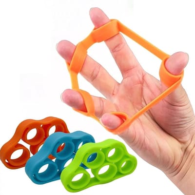 Dailygoods- Vingertrainer Siliconen - Handtrainer - Handkracht Trainer - Vinger Extensor Oefenapparaat - Verstelbare Vingerrekker - Krachtverhoging