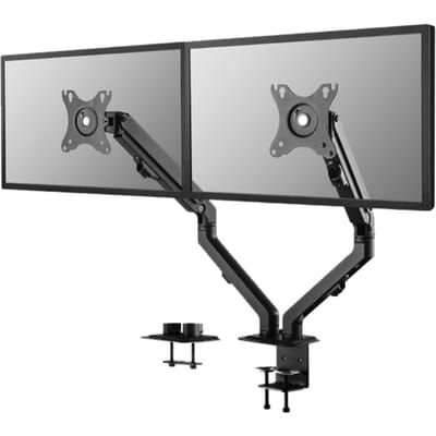 Neomounts FPMA-D650DBLACK Tafelbeugel voor monitor Aantal monteerbare displays: 1 Display(s) 43,2 cm (17) - 68,6 cm (27) Zwart Kantelbaar, Zwenkbaar,