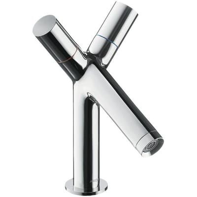 AXOR Starck two-handle basin mixer 80 with pop-up waste 10030000
