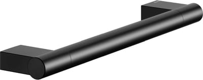 KEUCO Handgreep, zwart mat, 35,1 cm lang, belastbaarheid 115 kg, voor badkuip en douche, wandmontage, ook als badgreep, Plan