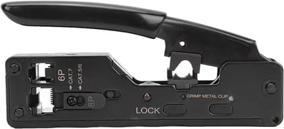 Netwerkkrimptang - Ethernet tang - Kabelverbindingen maken - Multifunctioneel 8P 6P - 22 x 11 x 3 cm