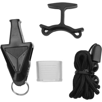 Fluitje Helder Crisp Geluid Plastic Sportfluitje met Lanyard voor Training Overleving Gym Wedstrijd gray