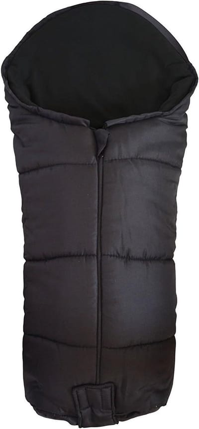 Voetenzak Kinderwagen - Slaapzak Buggy - Warm Houden Baby - Afneembare Voorkant - 40 x 30 x 12 cm - Zwart