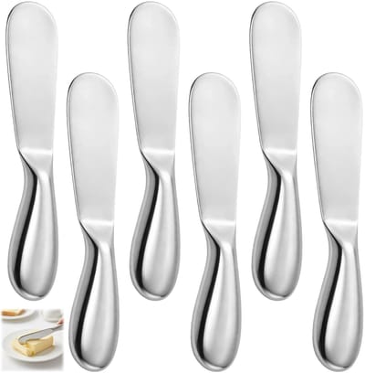 Solidchoice - Set van 6 Kleine Botermessen van Roestvrij Staal
