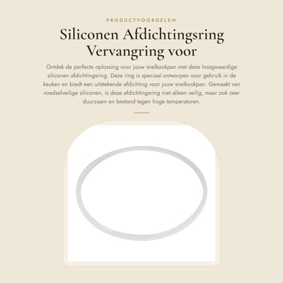 Dailygoods- Siliconen Pakking - 6 Maten - Afdichtingsring - Hoge Temperatuurbestendigheid - Veilig en Duurzaam - Flexibel en Efficiënte Afdichting - Afdichtring