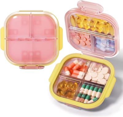 Famanu – Pillentoren 7 dagen, stapelbare medicijnbox voor overzichtelijke weekplanning