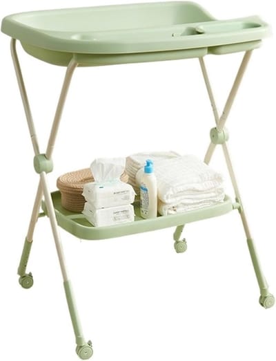 Babycommode Luiertafel - Babyverzorgingstafel - Babyverzorging Thuis - Opvouwbaar en Verstelbaar - 300 Gram - Groen
