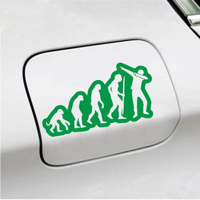 Bumpersticker - Dab - 7,7 X 14,8 - Groen