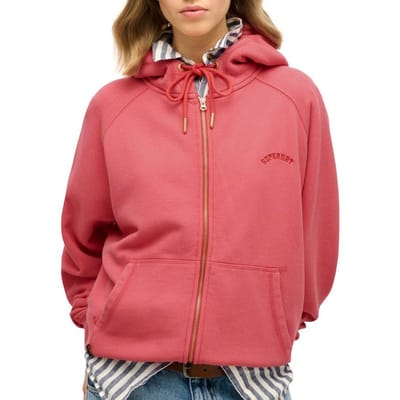 Kapuzensweatshirt met rits, raglanmouwen voor dames Superdry Logo Essential
