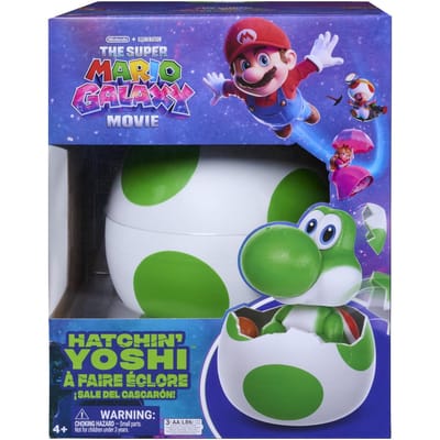Super Mario Galaxy Movie - Nintendo - The Super Mario Galaxy Movie - Interactief Yoshi Ei - Speelfiguur