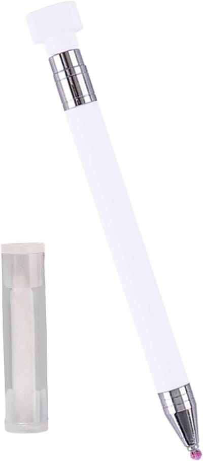 Rhinestone Wax Pen - Strass Steentjes Tool - Knutselen Decoreren - Vervangbare Wax Kern - 13.5 cm - Wit