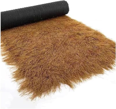 Kunstmatig Riet - Synthetisch Grasdak - Decoratieve Afwerking - Weerbestendig Materiaal - 1 x 12m - Strogeel